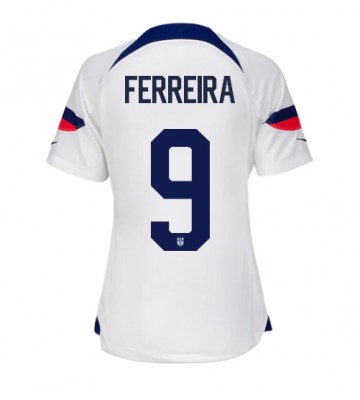 Forenede Stater Jesus Ferreira #9 Replika Hjemmebanetrøje Dame VM 2022 Kortærmet
